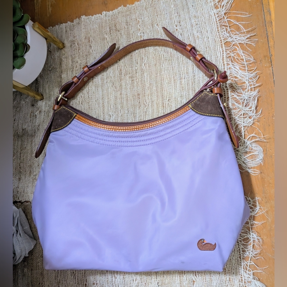 AUTHENTIC DOONEY & BOURKE  Nylon Large Erica Satchel - Lavender